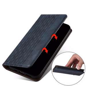 Magnet Strap Case чехол для Xiaomi Redmi Note 11 Pro кошелёк + мини-подвеска ремешок синий