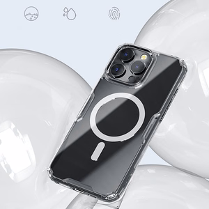 Nillkin Nature Pro Magnētiskais viedtālruņa apvalks ar MagSafe iPhone 16 - caurspīdīgs un balts