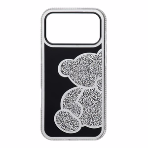 Чехол для iPhone 17 PRO MAX Teddy Bear серебряный