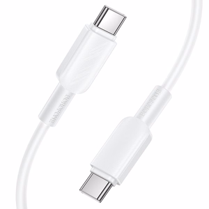 Balts Borofone BX127 Regalo USB-C–USB-C kabelis, 1 m, 20 gab. iepakojumā