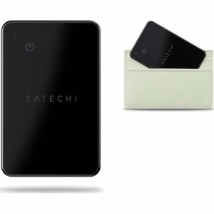 Lokators, kas saderīgs ar Apple Find My Satechi maciņa kartes formu ST-LFAWCK melns