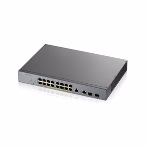 Zyxel GS1350-18HP-EU0101F pārvaldāms tīkla komutators L2 Gigabit Ethernet (10/100/1000) barošana pa Ethernet (PoE) pelēks