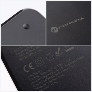 FORCELL F-ENERGY E856 universāls portatīvā datora lādētājs 90W (6 adapteri) - melns