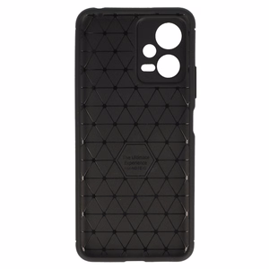 Vennus Carbon Elite viedtālruņa apvalks Xiaomi Redmi Note 12 5G/Poco X5 Melns