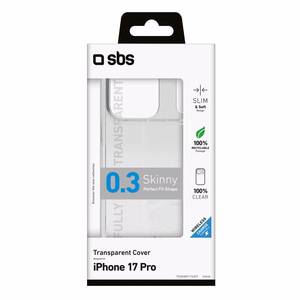 SBS Skinny maciņš priekš iPhone 17 Pro - caurspīdīgs