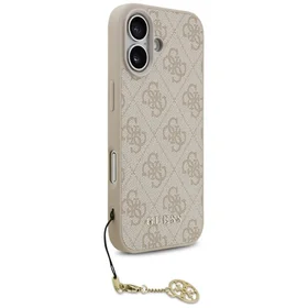 Guess 4G Charms Collection Magnētiskais viedtālruņa apvalks iPhone 17 - rozā