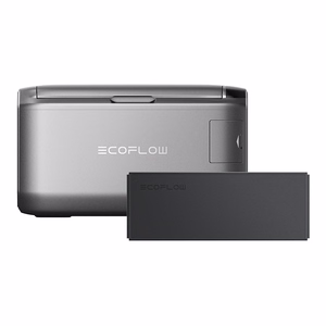 Komplekts: EcoFlow Glacier 35L portatīvais ledusskapis + 298Wh baterija.