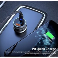 Automašīnas Lādētājs Essager "King" Pelēks 36W (2xQC3.0)