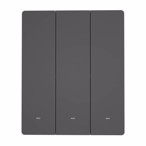 SONOFF M5-3C-80 viedais Wi-Fi sienas slēdzis (3 kanāli, rāmim, grafīta)