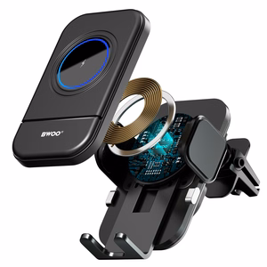 BWOO Automatic 15W Bezvadu Lādētājs Car Turētājs ZJ137