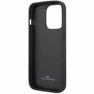 Viedtālruņa apvalks BMW BMHCP14L22RFGR iPhone 14 Pro 6.1 - sarkans ādas diamantraksts