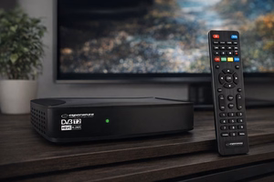 Esperanza EV108R – DVB-T2 H.265/HEVC digitālās virszemes televīzijas uztvērējs, melns