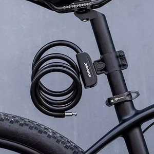 Rockbros RKS515-BK 1.1 m velosipēda slēdzene ar atslēgu - melna
