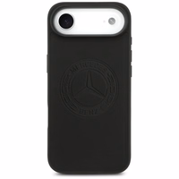 Mercedes Ādas Vintage Logo Magnētiskais Viedtālruņa apvalks iPhone Air - Melns
