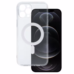 TEL PROTECT MagSilicone viedtālruņa apvalks Iphone 12 Pro Max caurspīdīgs