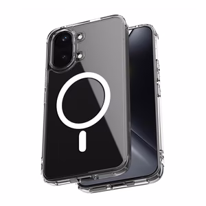Crong Hybrid Clear Magnetic MagSafe vāciņš ierīcei Xiaomi POCO X8 Pro Max 5G, caurspīdīgs