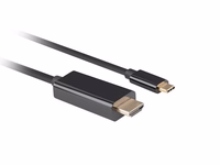LANBERG CABLE USB-C(M)->HDMI(M) 3M 4K 60HZ melns