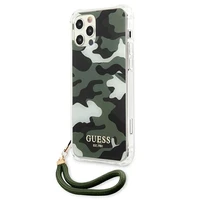 Guess GUHCP12MKSARKA iPhone 12/12 Pro 6.1" zaļš/haki cietais apvalks Camo kolekcija