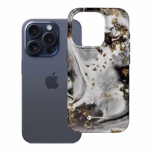 FORCELL F-PROTECT Mirage, militārā standarta pārbaudīts viedtālruņa apvalks ar MagSafe, piemērots IPHONE 15 PRO, sudraba miglas krāsā