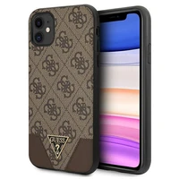 Guess 4G Triangle Collection viedtālruņa apvalks iPhone 11 6.1" / Xr 6.1" - Brūns