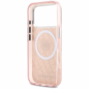 Karl Lagerfeld IML Choupette Head Logo magnētiskais viedtālruņa apvalks MagSafe iPhone 17 Pro Max - rozā