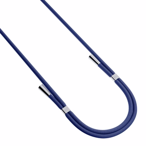 3mk EasyClip tālruņa aukliņa, tumši zila (sudraba krāsas furnitūra)