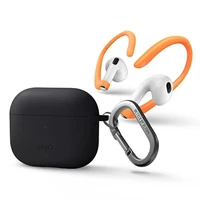Uniq Nexo apvalks AirPods 3 + silikona ausu āķi - pelēks
