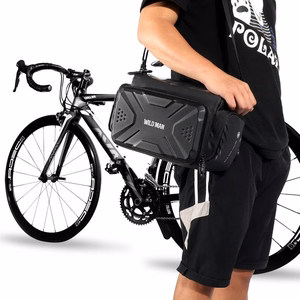 WILDMAN ceļojumu soma velosipēda stūrei ar rāvējslēdzēju GS6 4L (4"-7") melns