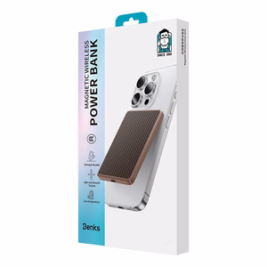 Benks Power bank 5000mAh MP15 ArmorGo Tint Gold - Type C - magnetic with induction charging