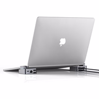 Hub Joyroom S-H121 USB-C statīvs - USB-A 3.0 / RJ45 / HDMI / USB-C / Thunderbolt MacBook Pro - pelēks