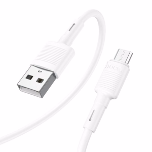 Kabelis USB-A uz Micro USB Hoco 2,4A 1 m X83 balts