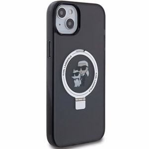 Karl Lagerfeld KLHMP15MHMRSKCK iPhone 15 Plus 6.7"black/black hardcase Ring Stand Karl&Choupette MagSafe