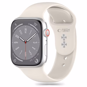 Tech-Protect силиконовый ремешок для Apple Watch 4 / 5 / 6 / 7 / 8 / 9 / SE (38 / 40 / 41 mm) - бежевый