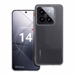 Caurspīdīgs 2 mm viedtālruņa apvalks XIAOMI 14 Pro (ar kameras aizsardzību) caurspīdīgs