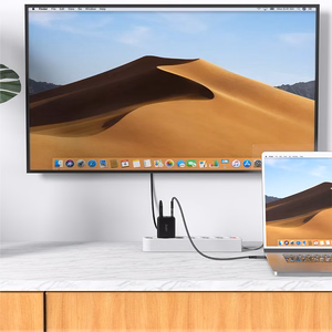 Acefast 2in1 lādētājs GaN 65W USB Type C / USB, HDMI adapteris 4K 60Hz (komplekts ar kabeli) melns (A17 melns)