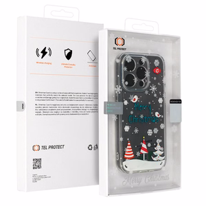 TEL PROTECT Ziemassvētku viedtālruņa apvalks Iphone 13 Pro Max Dizains 4 Caurspīdīgs