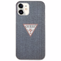 Guess GUHCP12SPCUJULDB iPhone 12 mini 5.4" tumši zils cietais apvalks Jeans kolekcija
