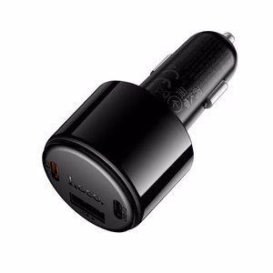 Automašīnas lādētājs Hoco Z69B, USB-A + 2 × USB-C, PD QC3.0, 57 W, melns
