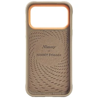 Nimmy Glasses Cool nag viedtālruņa apvalks iPhone 17 Pro - bēšs