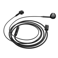 Borofone austiņas BM100 Fuente ar mikrofonu Type C (DAC) melnas