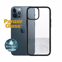PanzerGlass ClearCase antibakteriālais viedtālruņa apvalks iPhone 12 Pro Max – caurspīdīgs un melns