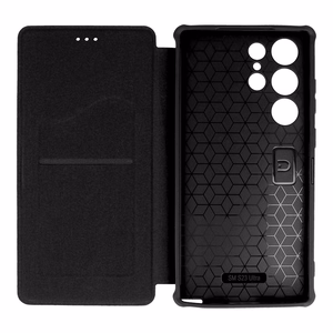 Viedtālruņa apvalks Razor Leather Book Case Samsung Galaxy S24 FE melns (m)