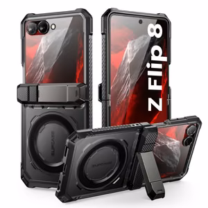 Supcase UB Grip Mag MagSafe vāciņš Samsung Galaxy Z Flip 8 - melns