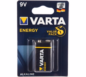 Щелочная батарейка VARTA 9V (Type 6LR61) Energy 1 шт.