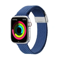 DUX DUCIS siksniņa MIXTURE II elastīgā pinuma Apple Watch 42 / 44 / 45 mm zila