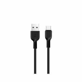 Kabelis USB A uz USB C Hoco 2,4A 1 m X20 melns