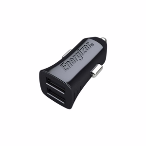 Energizer Classic D12 auto lādētājs, 2 × USB-A, 12 W / 2,4 A, melns