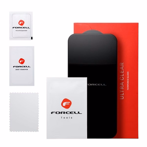 Forcell Aizsargstikls - iPhone 15 Pro melns