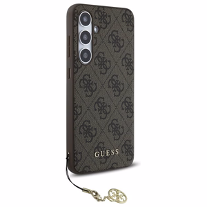 Guess GUHCS24FEGF4GBR S24 FE S721 brūns/brūns cietais apvalks 4G Piekariņu Kolekcija