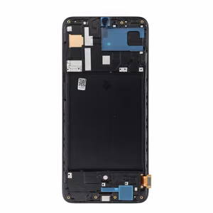 REWA OLED LCD displejs ar rāmi SAMSUNG A70, melns